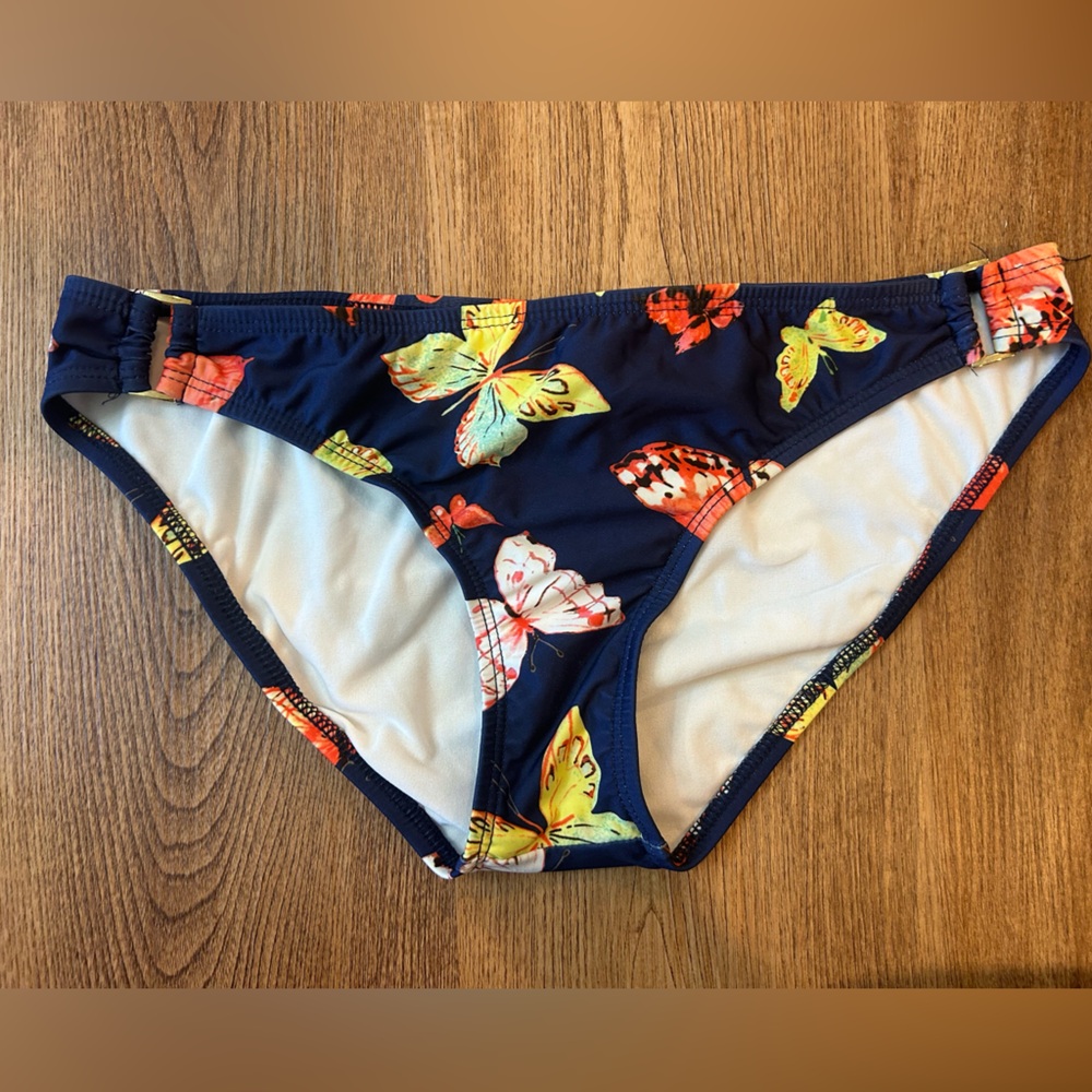 Gianni Bini Swim Butterfly Print Bikini Bottom
